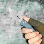 Tosahwi Button Lock G10 Handle EDC Drop Point Pocket Knife - Image 9