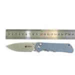 Tosahwi Button Lock G10 Handle EDC Drop Point Pocket Knife - Image 3