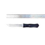 TOSAHWI Damascus Steel Black Bamboo Handle Tanto Knife - Image 3