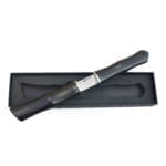TOSAHWI Damascus Steel Black Bamboo Handle Tanto Knife - Image 4