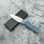 Tosahwi Button Lock G10 Handle EDC Drop Point Pocket Knife - Image 5