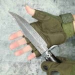 TOSAHWI Chrome Steel Wild West Bowie Fixed Blade Hunting Boot Knife - Image 7