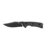 Tosahwi Black Fixed Blade Knife with Sheath