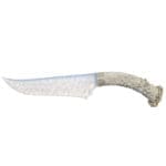 Tosahwi Handcraft Cat's-eye Opal Blade Antlers Handle Knife