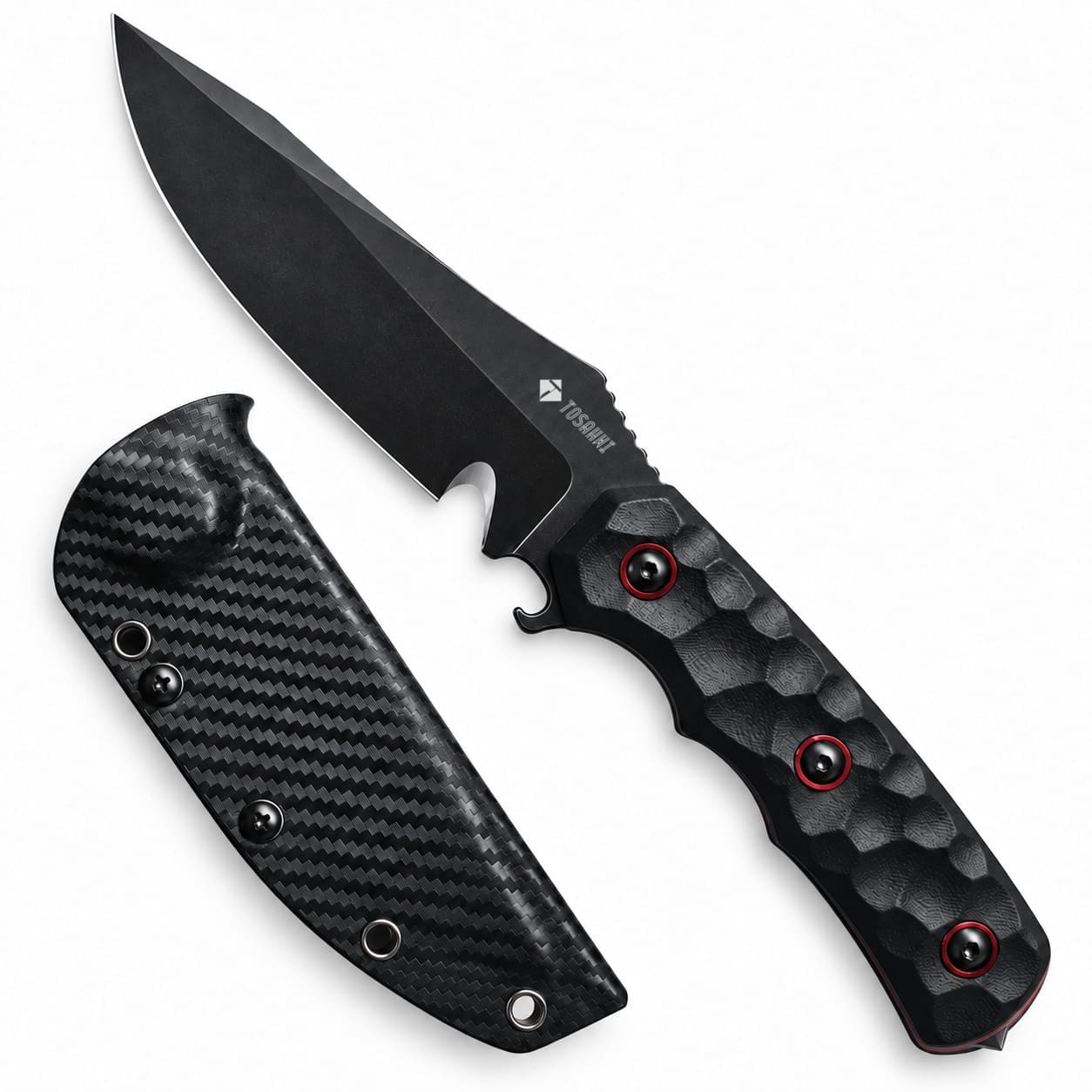 01-White-Background-Main TOSAHWI BASALTO — 14C28N Full-Tang Fixed Blade Knife - Image 1